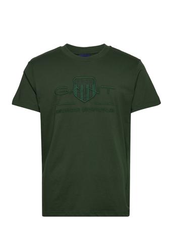 D1. Tonal Archive Shield T-Shirt Green GANT