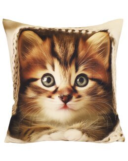 Pudebetræk med kattemotiv 1-pak Multi