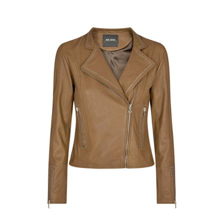 MOS Mosh, Metha Leather Jacket Bruin, Dames, Maat:M