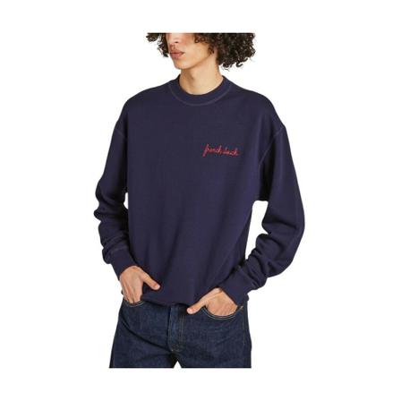 Maison Labiche, Embroidered sweatshirt French Touch Charonne Blauw, Heren, Maat:S