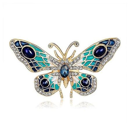 Vintage Søt Butterfly Brosje for Kvinner, Dyrepin, Korsasje Dekorasjon