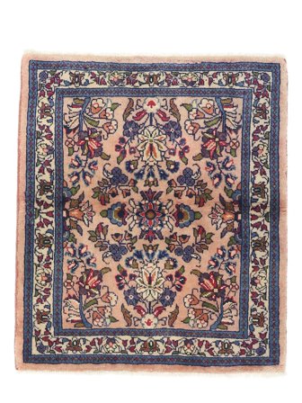 Medallion Small Sarouk Rug 65X76 Wool