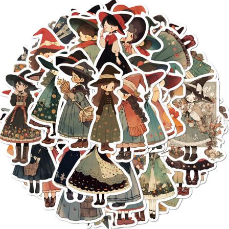 50 förtrollande elixirer Witchy Wonders Stickers Set Mystiska dekaler Magiska vibbar