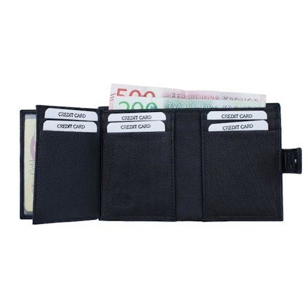 Plånbok med slejf i skinn