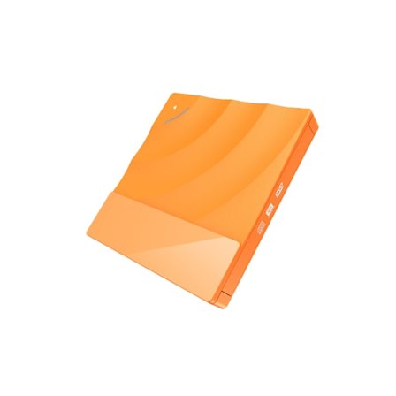 Extern Optisk Enhet Portabel DVD-spelare, Höghastighets USB 3.0 CD DVD-RW Slim Disk Reader (Orange)