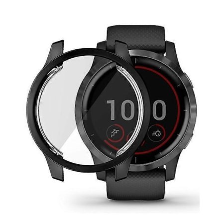 HAT PRINCE Elektropläterad Heltäckande TPU Skyddande Klockfodral Kompatibel med Garmin Venu 2S 40mm / Vivoactive 4S 40mm
