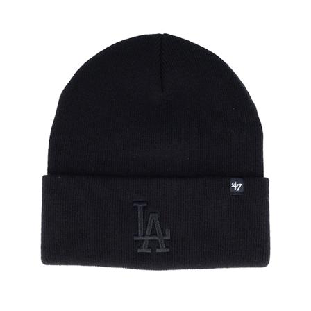 47 Brand - MLB Schwarz cuff Mütze - Los Angeles Dodgers Haymaker Knit Black Cuff @ Hatstore
