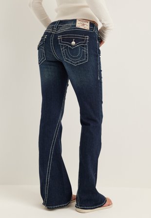 True Religion - Joey Lr Flare Lurex Big T Flap - Stone Fox