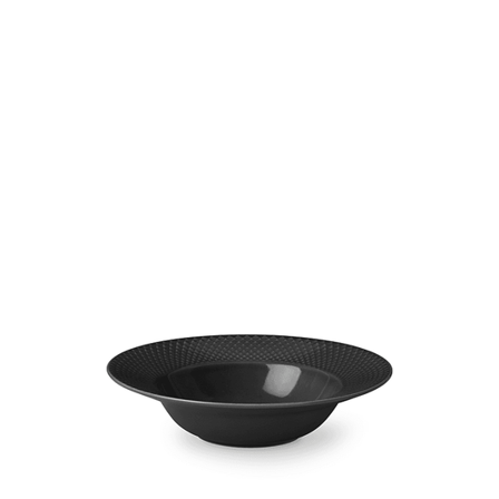 LYNGBY PORCELÆN Dyp tallerken Ø24,5cm Rhombe Earth Slate