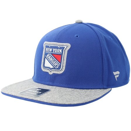 Fanatics - New York Rangers Loden Flat Brim Deep Royal/Gray Snapback Snapback Blue Cap - NHL @ Hatstore