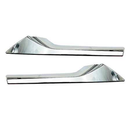 For Corolla Cross 2020 2021 Chrome Øvre Front Sentergitter Grill Listelister Deksel Trim Car S