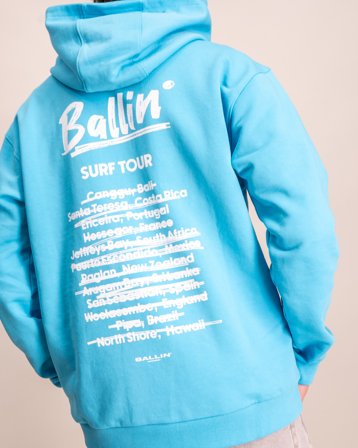BALLIN Junior Surf Tour Hoodie Blå Hettegensere/Hoodies Gutt - Kids Brand Store