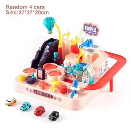 Racing jernbane bil tog bane undervisningslegetøj til børn mekaniske biler til drenge piger eventyr