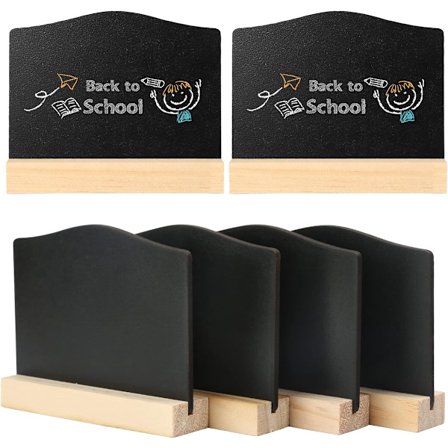 Mini Krittavler - Pakke med 6 - Mini Bordkrittavler - Mini Reklametavle - Mini Krittavler