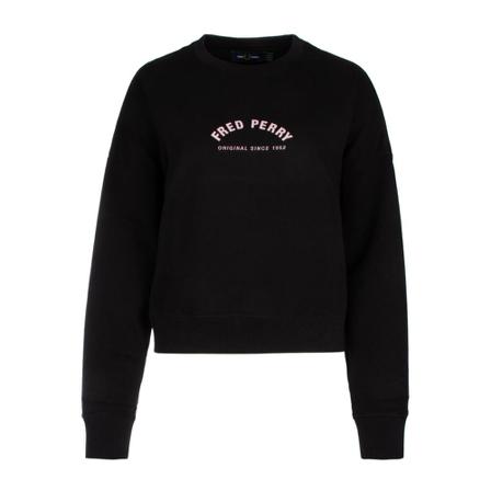 Fred Perry, Knitwears Zwart, Dames, Maat:L