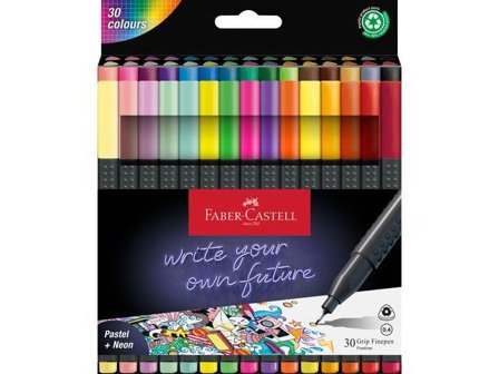 FABER-CASTELL Finepen Grip 0.4 30er Etui