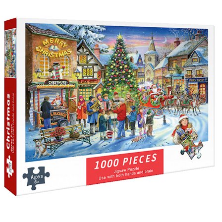 Mindbogglers Santa Express 1000-bitars Julpussel Barnleksak K