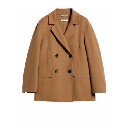 Max Mara, Double-Breasted Coats Beige, Dames, Maat:L