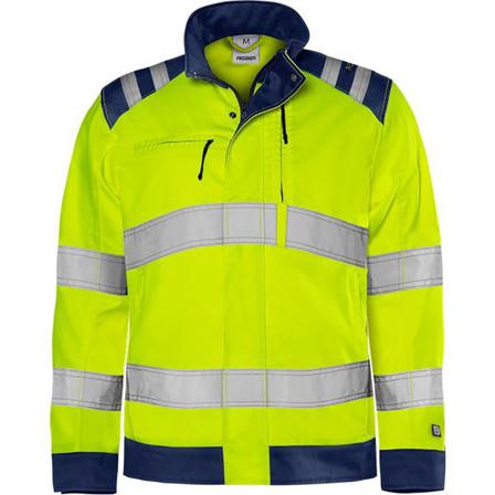 Fristads 4067 GPLU Hi-vis jakke Høj synlighed gul/marineblå Hi-Vis gul/marineblå, Tøj