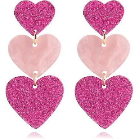 Øreringe til Kvinder Piger Kærlighed Hjerte Drop Dingle Øreringe Valentinsdag Mors Dag Smykker Gaver, Børn, Mænd