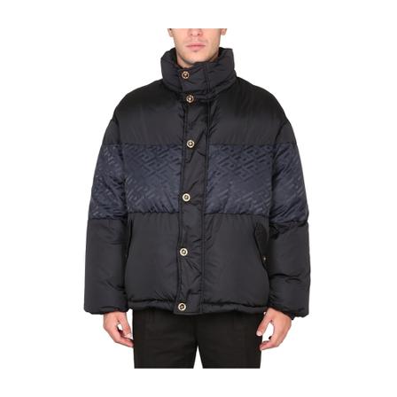 Versace, Coats Czarny, Mężczyzna, Rozmiar: L