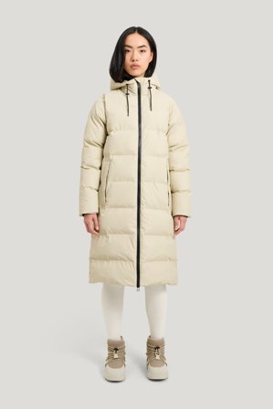 Tretorn Ivy Puffer Coat — Vandtætte Jakke Kvinder — Beige | Ydertøj, Gummistøvler, Jakker & Regntøj til Dame, Herre & Børn