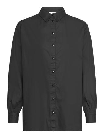 Slfreka Ls Shirt B Langermet Skjorte Svart Selected Femme*Betinget Tilbud