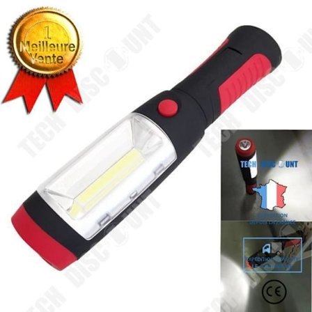 Bärbar Lampa - TD - 1 LED + COB - Svart - Camping - Kompakt