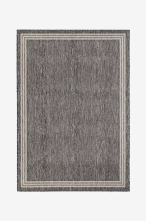 KM Home - Glattvevd Madrid - Grå - Glattvevde tepper - 160X230 - Fra Homeroom