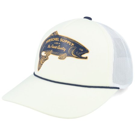 Herschel - Schwarz Trucker Cap - Marina Mesh Fish Cap Vintage White Trucker @ Hatstore