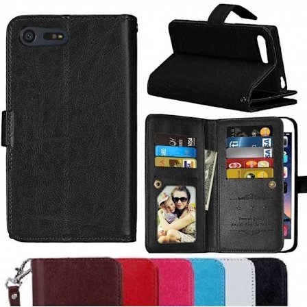 Z3 kompakt, praktisk pung-etui med 11-bakker