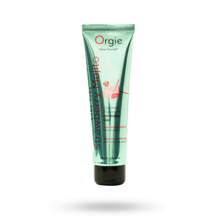 Orgie: Lube Tube Cocktail Strawberry Mojito 100ml - Vuxen.dk: Bedre sex