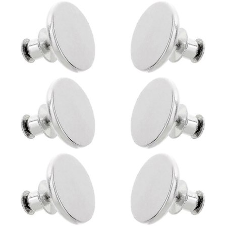 3 Par Rustfrie Magnetiske Gardinlukninger med Stifter Magnetknapper Anti Lyslekkasje Gardinklemmer