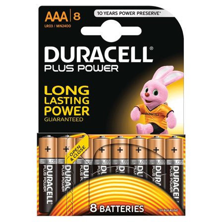 Duracell batteri - 8 x AAA - Alkalisk