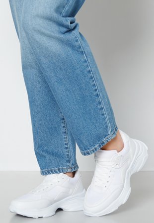 BUBBLEROOM Sheila Chunky Sneakers White Sko