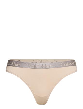 Thong Stringtrosa Underkläder Beige Calvin Klein