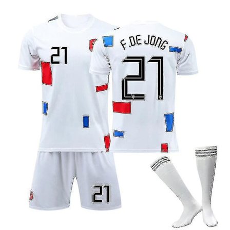 2022 Holland hjemme-VM Voksen hvid trøjesæt