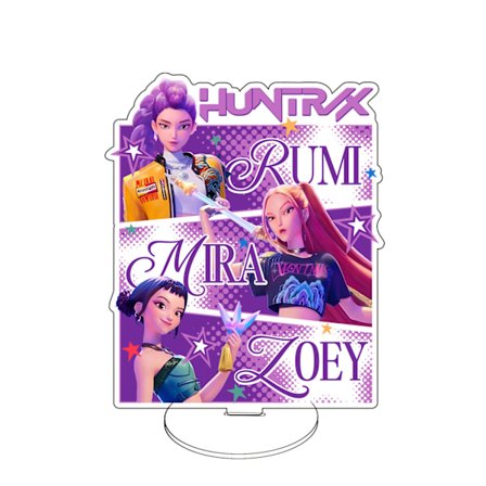 Demon Hunters Q-versio K-Pop Demon Hunters korealainen tyttöbändi Demon Hunters -teline