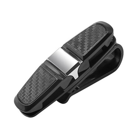 2STK Bilbriller Clip Solbrilleholder SØLV