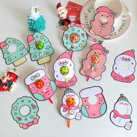 24. toukokuuta, Cartoon Christmas Day Lollipop pahvi siunaus teksti Gr