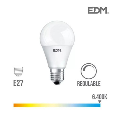 Himmennettävä LED-lamppu E27 – 10W 810lm – Kylmä valo – 6x11cm - 98940