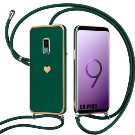 Justerbart fodral för Samsung Galaxy S9 Plus (S9+) Mjuk TPU Midnattsgrön Stötsäker Anti-Scratch Nattgrönt