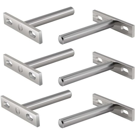 Metallkonsol för flytande hylla, 3 tum dold monteringskonsol. Dold konsol för väggmonterad flytande hylla