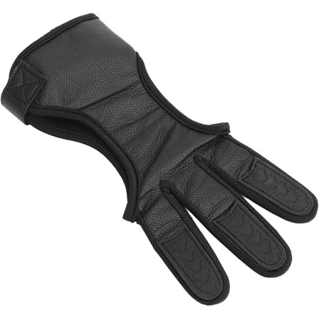 Bågskyttehandske, Bågskytte Skyddshandske i Hjortskinn Justerbar Täthet, Förtjockad Fingertoppsbark för Recurve Compound Båge