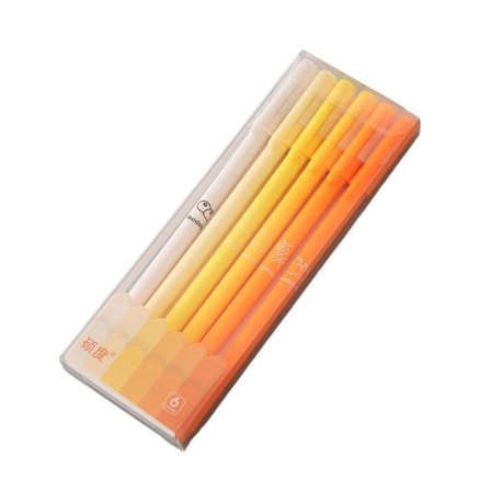 Svart Gel Pen Signature Pen ORANGE