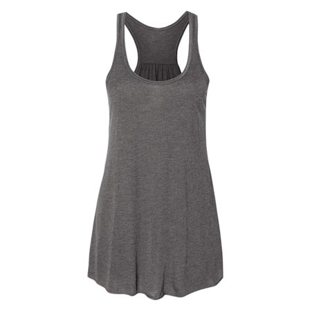 Bella Dam/Kvinnors Flowy Racerback Tank Top XL Mörk Heather