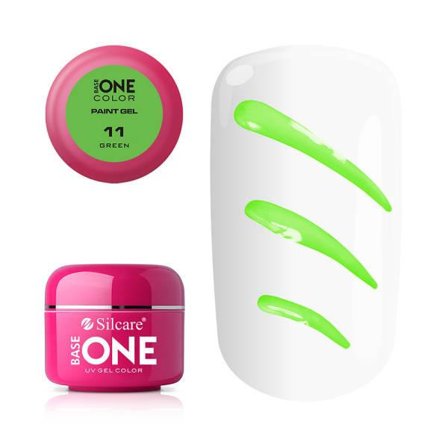 Base One - UV Gel - Paint Gel - Green - 11 - 5 gram