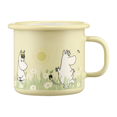 Muurla Mummikopp Emalje, I hagen gul, 2,5 dl