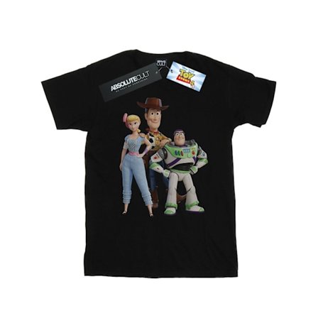 Disney Herr Toy Story 4 Woody Buzz och Bo Peep T-shirt XL Svart