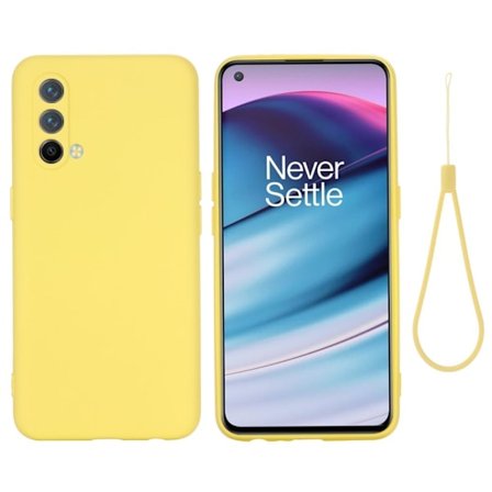 Matte Liquid OnePlus Nord CE 5G silikone cover - Gul